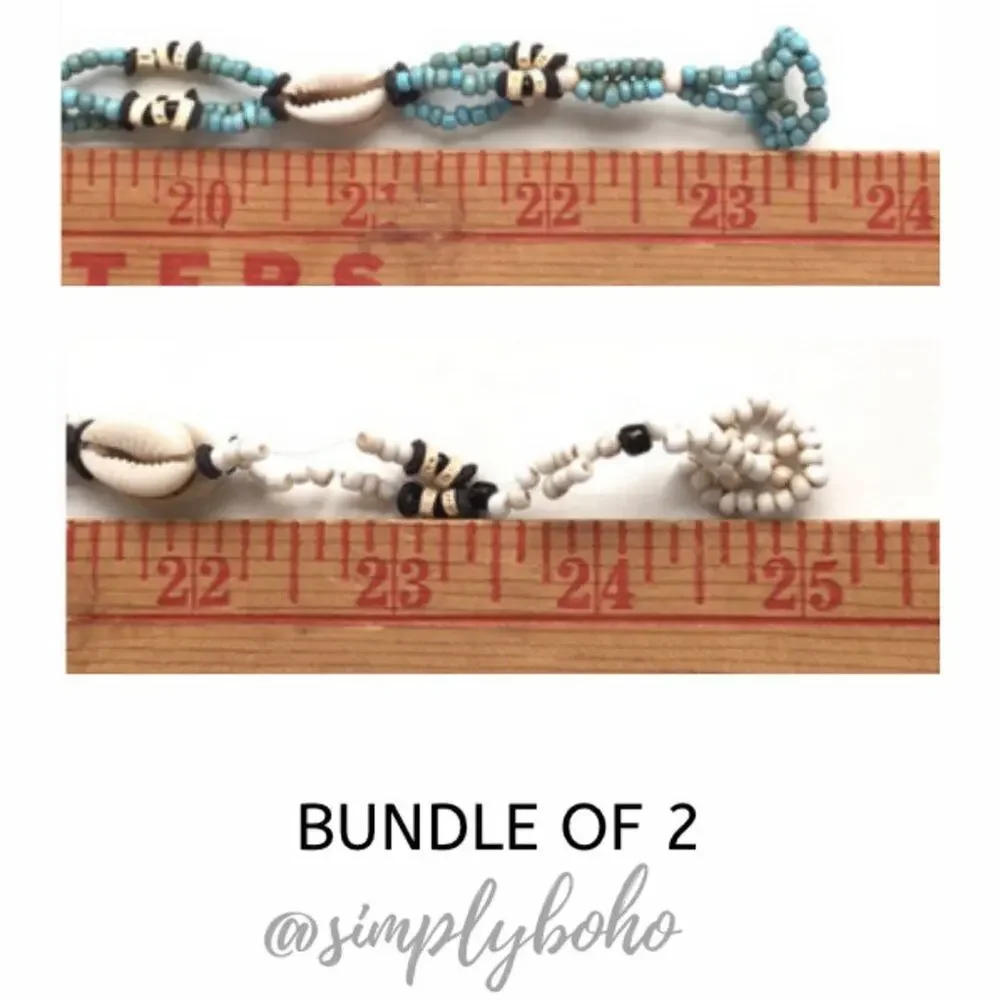 Necklace bundle of 2 Jewelry beaded summer boho - Picture 7 of 7